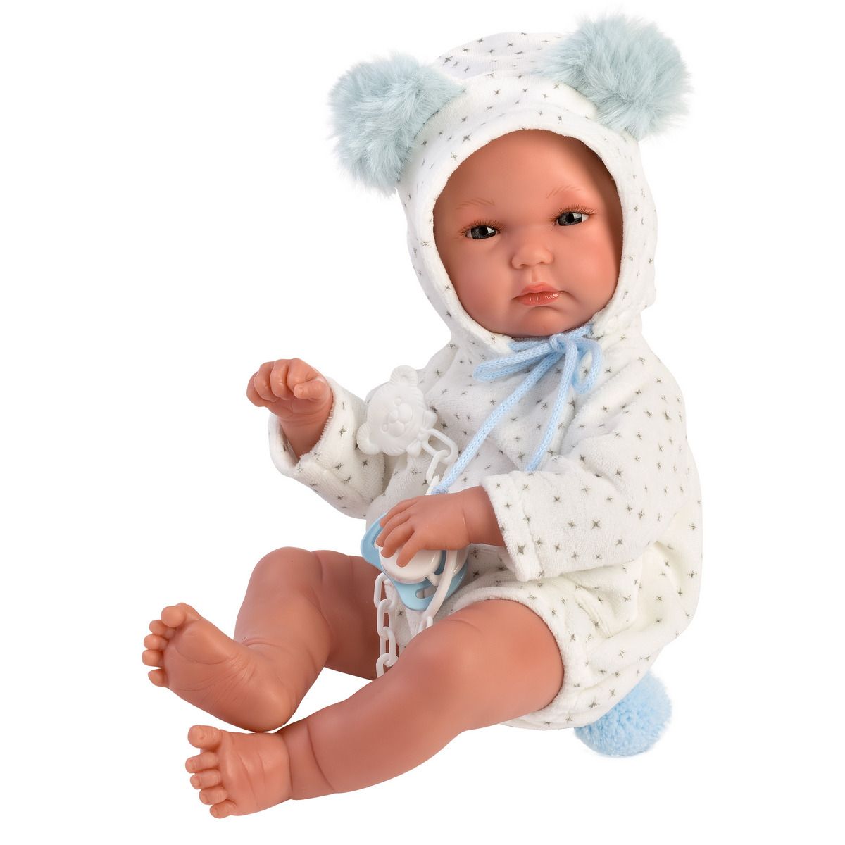 Llorens Babypuppe mit Schaukelzelt blau 35cm - Bild 4