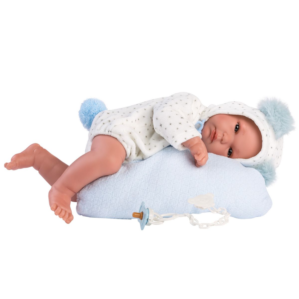 Llorens Babypuppe mit Schaukelzelt blau 35cm - Bild 2