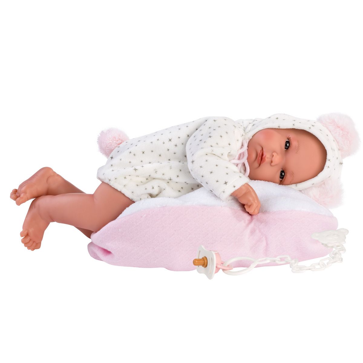 Llorens Babypuppe mit Schaukelzelt rosa 35cm - Bild 2