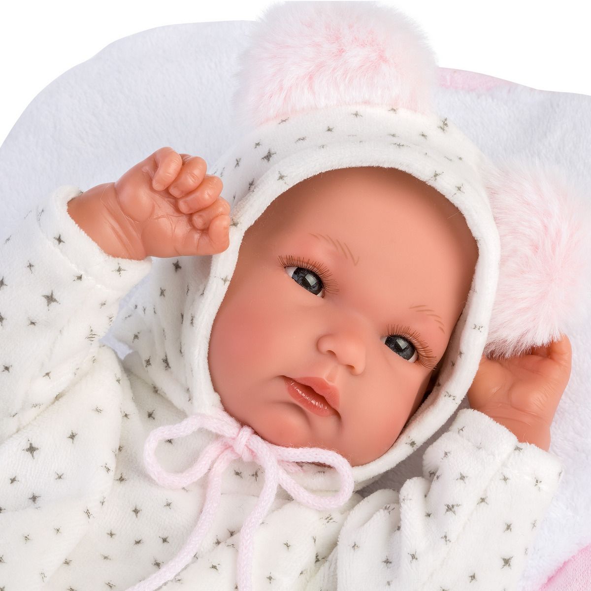 Llorens Babypuppe mit Schaukelzelt rosa 35cm - Bild 4