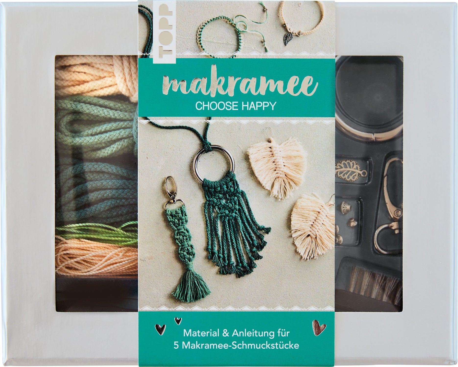 Topp Kreativ Makramee - Schmuckset Happy
