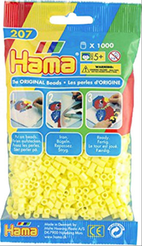 HAMA Bügelperlen Midi - Pastell Gelb 1000 Perlen