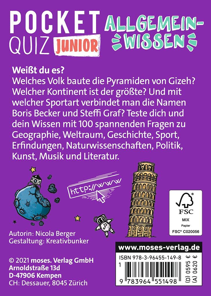 Pocket Quiz Junior Allgemeinwissen - Bild 2