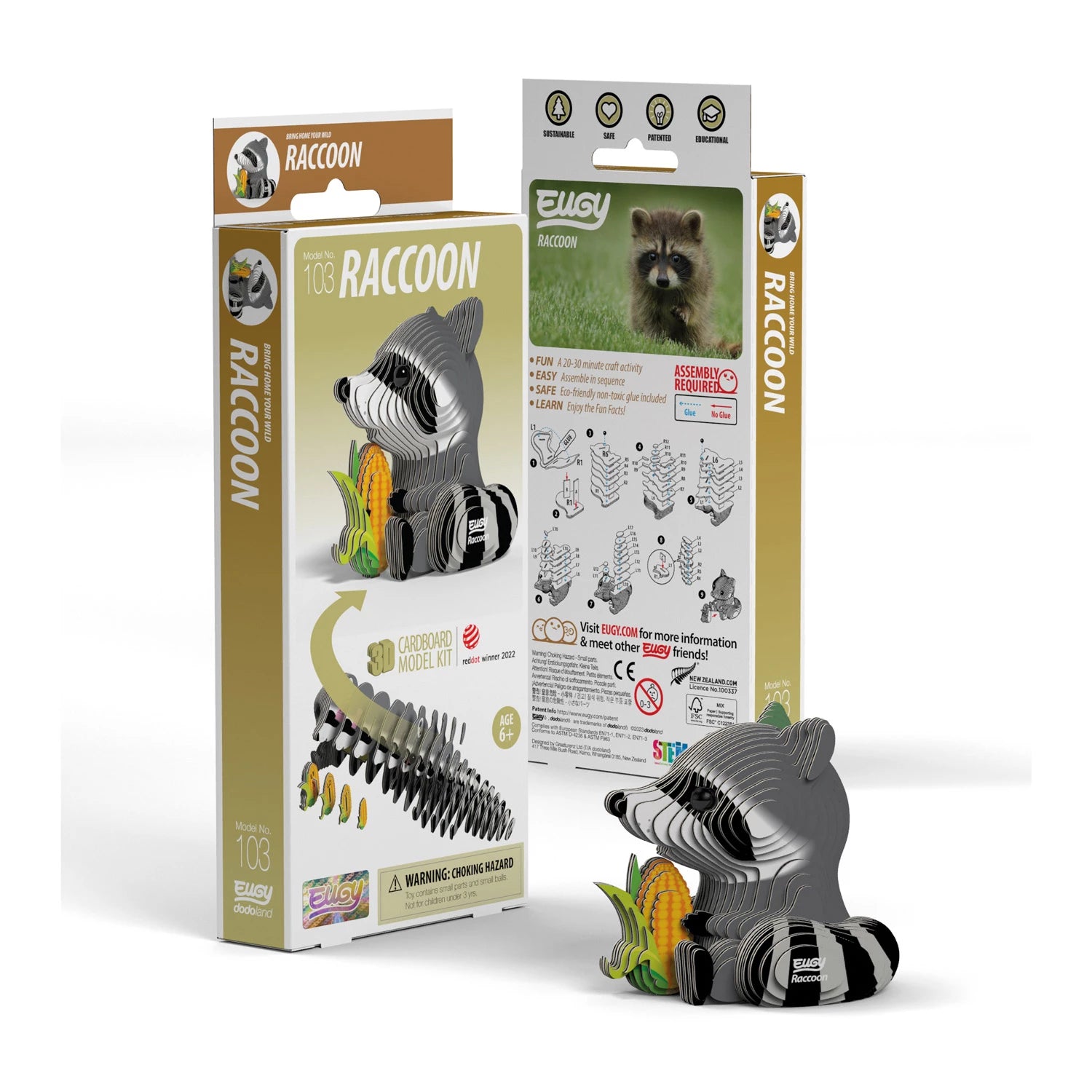 3D Bastelset  Waschbär - Bild 1