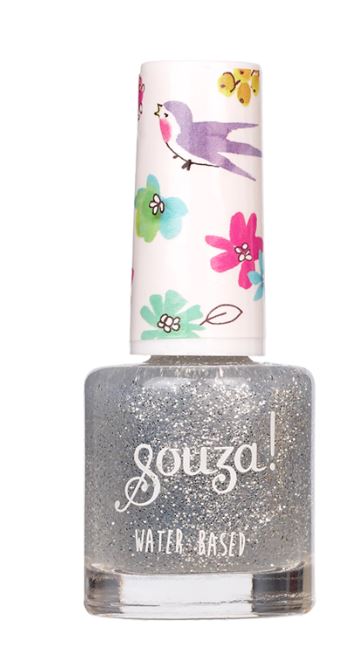 Souza Kinder Nagellack Transparent silver glitter - Bild 1