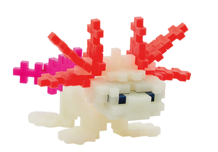 Tube Kreativ Bausteine Axolotl 100 pcs - Bild 3