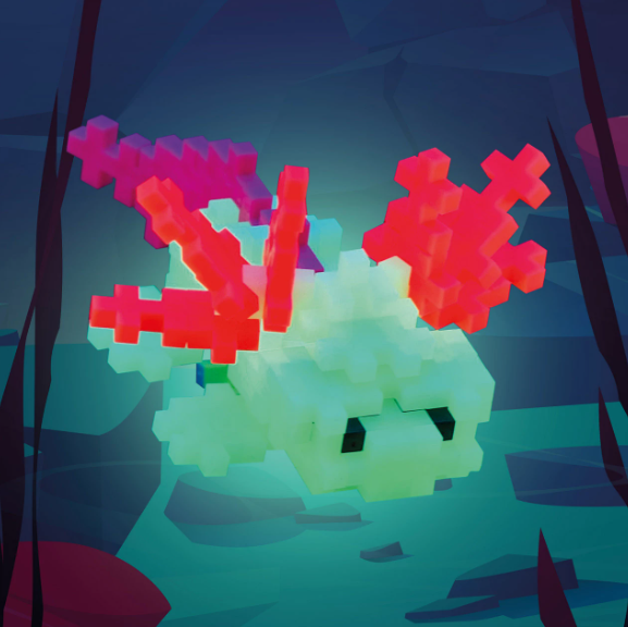 Tube Kreativ Bausteine Axolotl 100 pcs - Bild 4