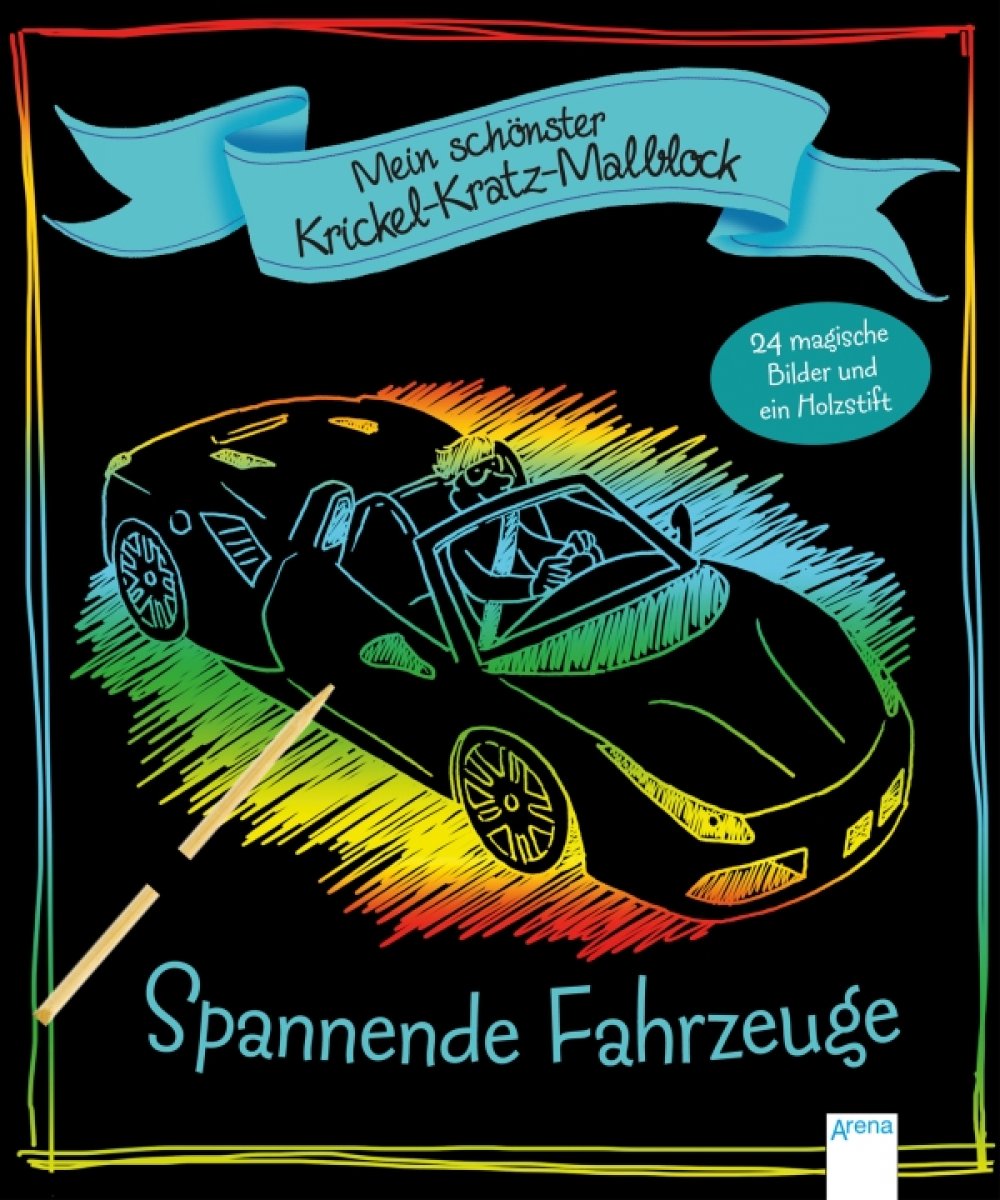 Mein schönster Krickel-Kratz Malblock : Spannende Fahrzeuge - Bild 1