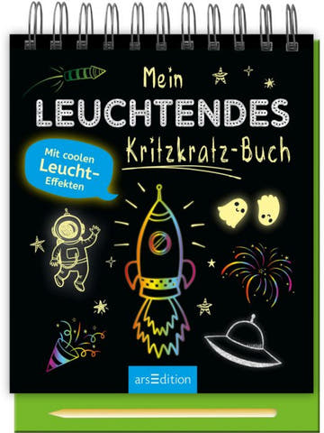 Mein schönster Krickel-Kratz Malblock : Leuchtend