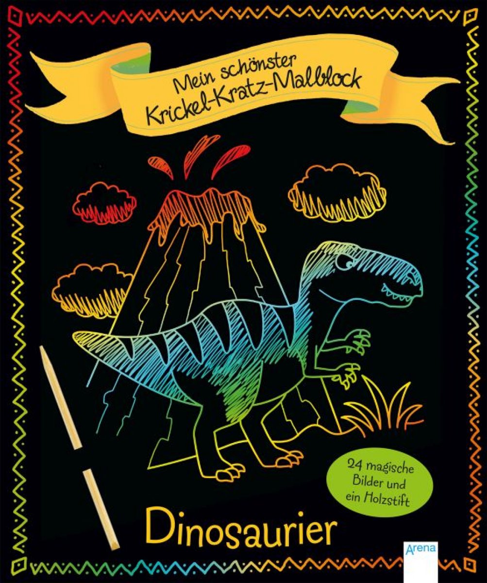 Mein schönster Krickel-Kratz Malblock : Dino - Bild 1