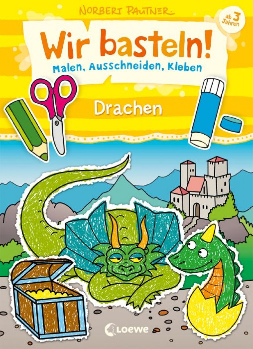 Wir basteln! - Malen, Ausschneiden, Kleben - Drachen - Bild 1