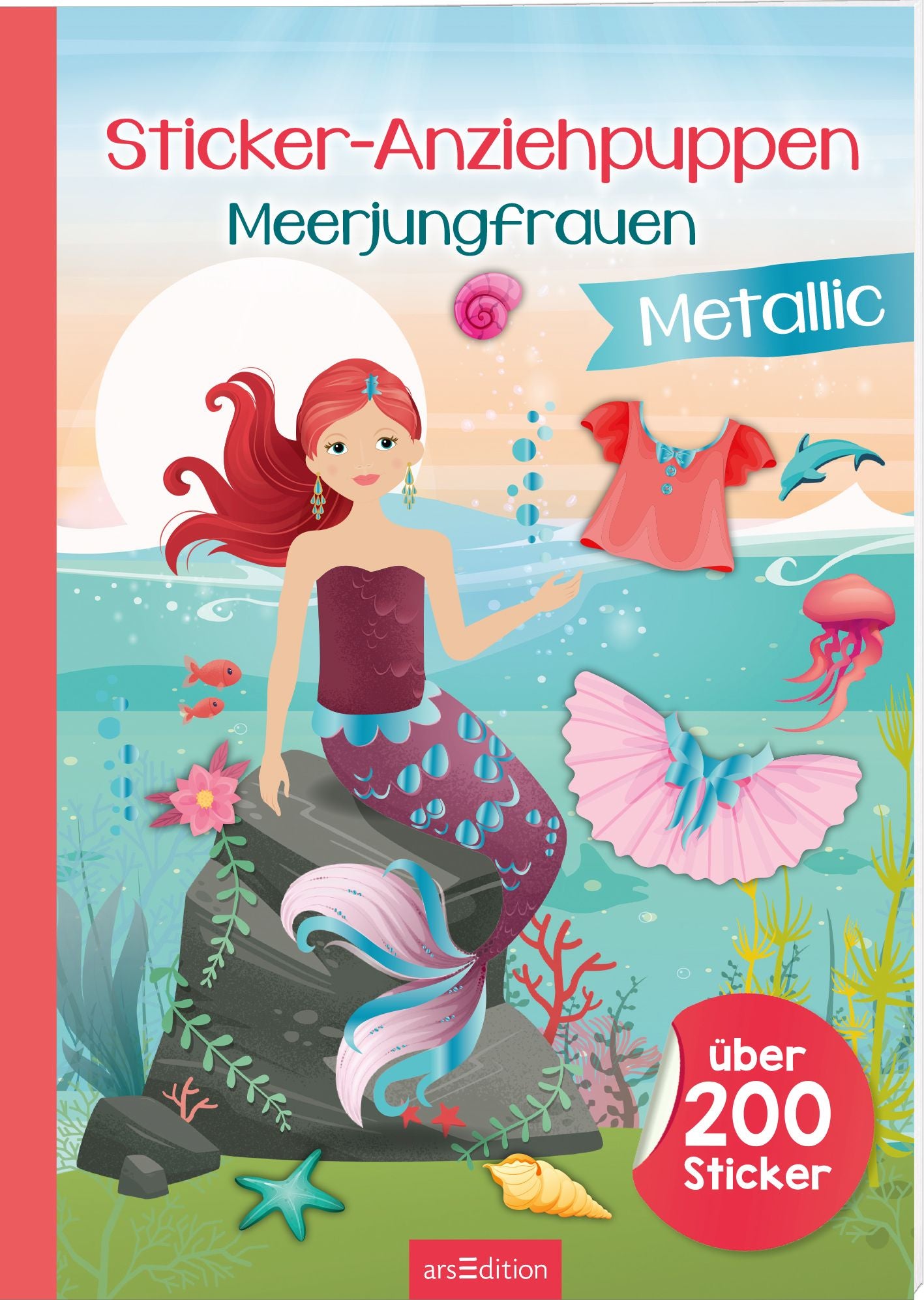 Sticker Anziehpuppen Meerjungfrauen Metallic - Bild 1