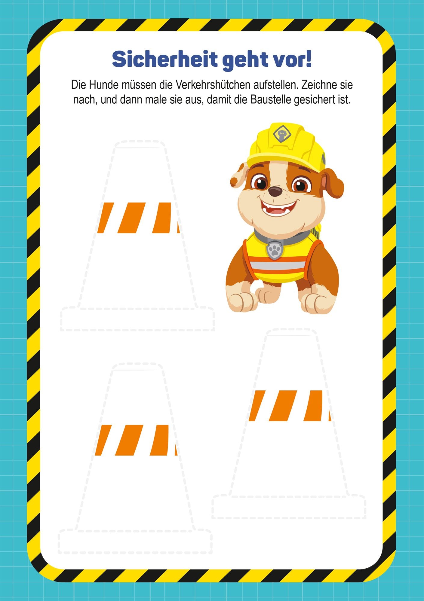 Paw Patrol : Rubble & Crew Bautastisches Malen und Rätseln - Bild 4