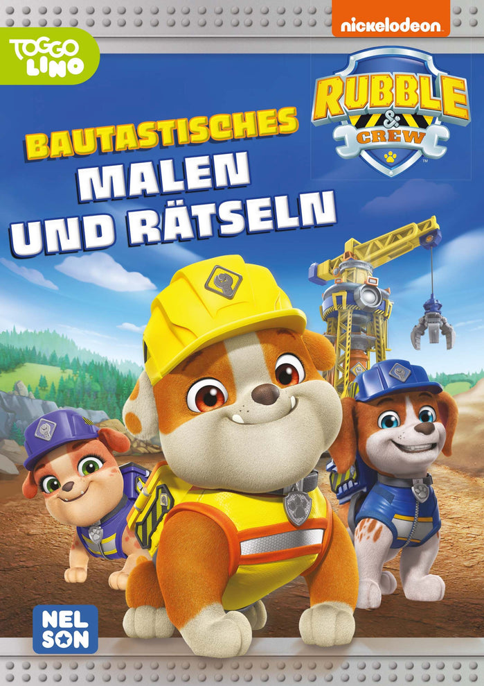 Paw Patrol : Rubble & Crew Bautastisches Malen und Rätseln