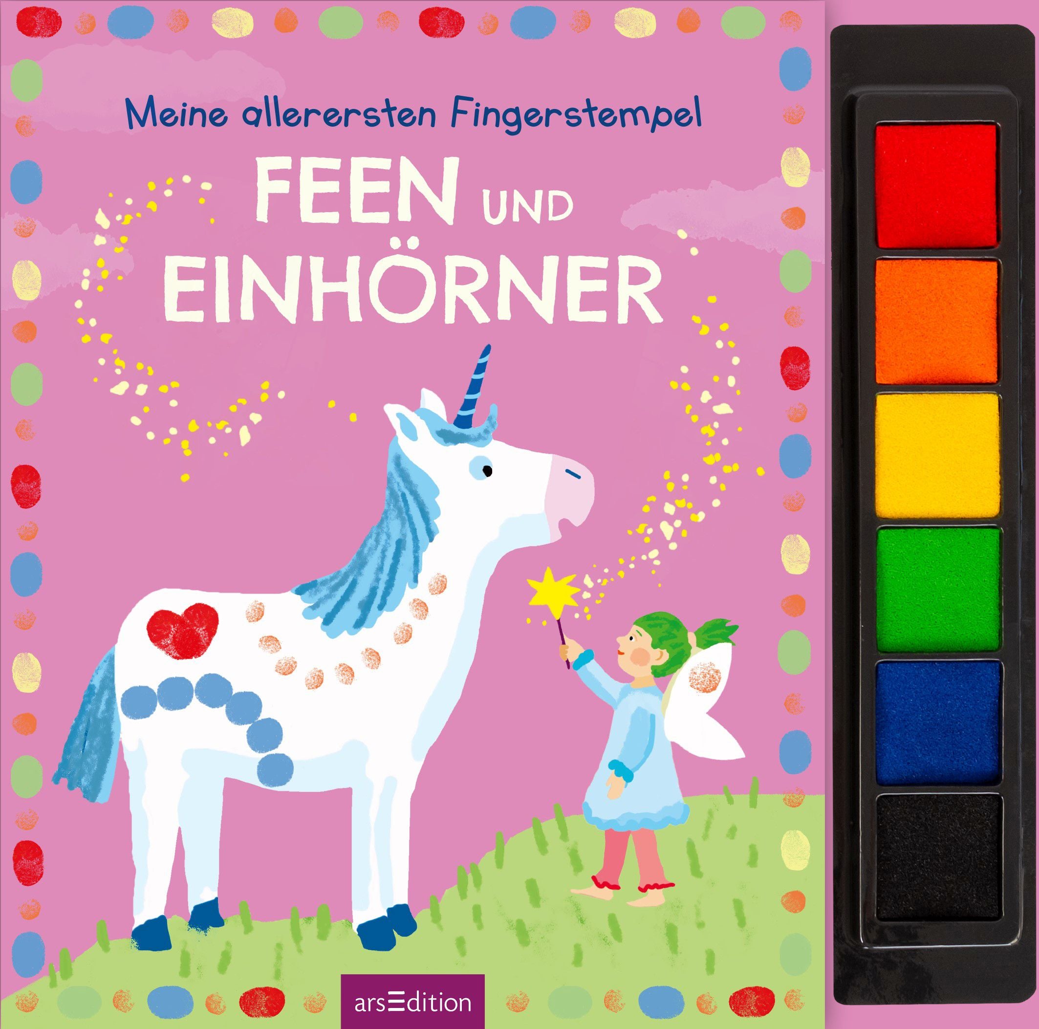 Fingerstempeln Feen und Einhörner - Bild 1
