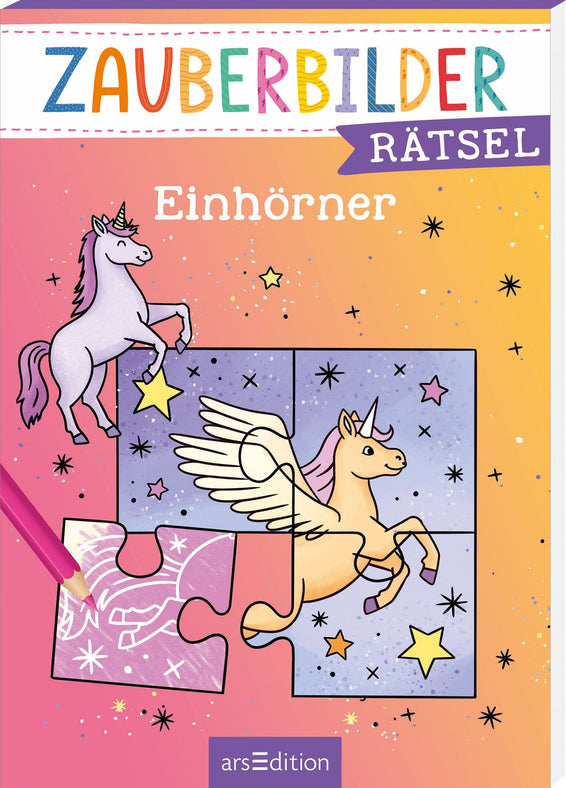 Zauberbilder-Rätsel – Einhorn