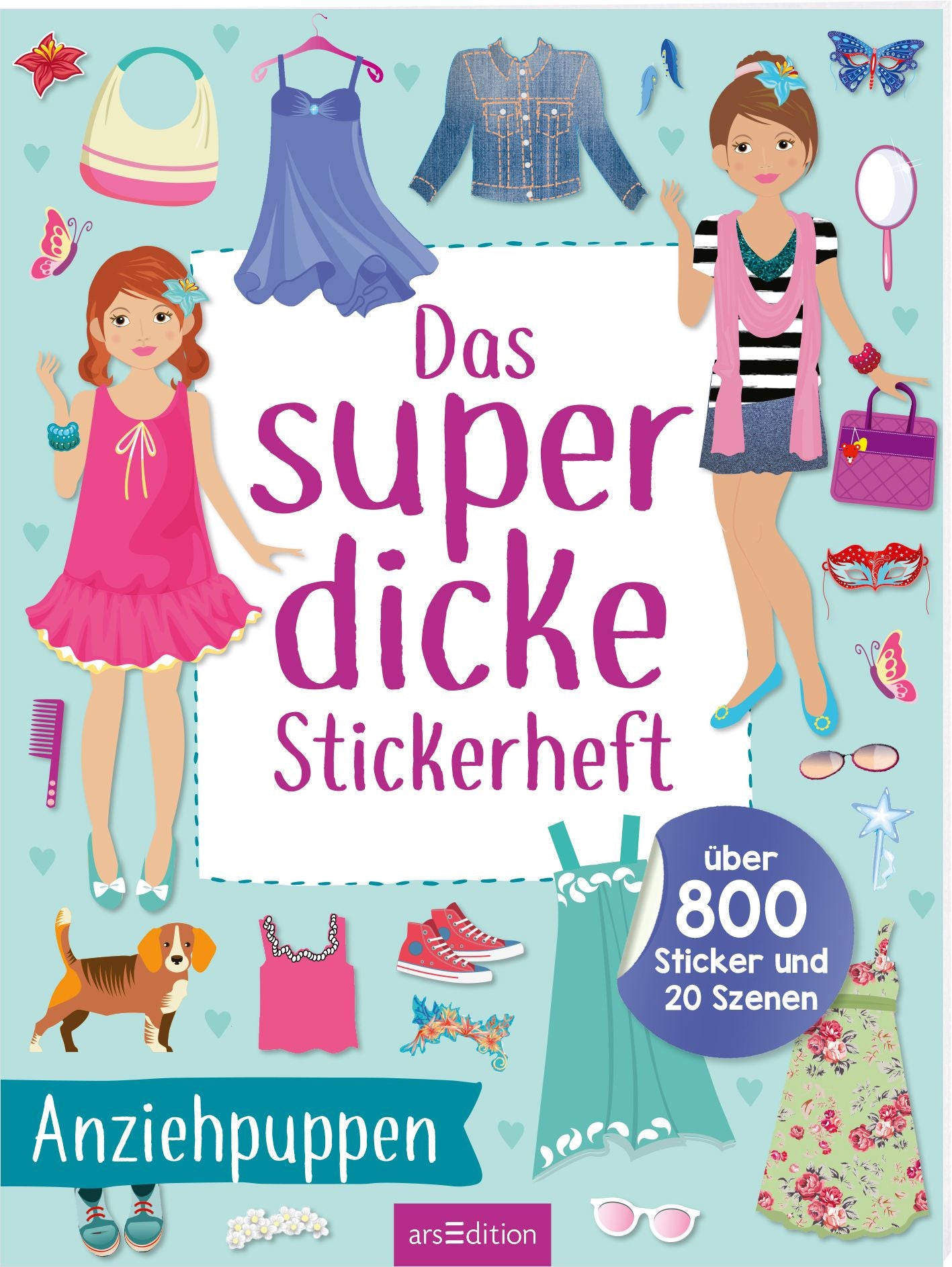 Das super dicke Stickerheft : Anziehpuppen - Bild 1
