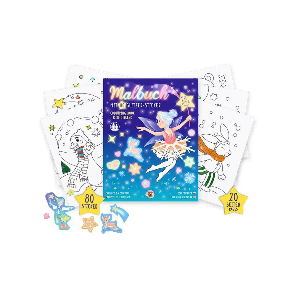 Make a Wish Malbuch mit Glitzer-Stickern - Bild 1