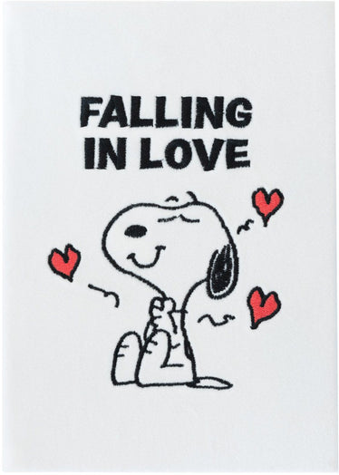 SNOOPY A5 Love Plush Cover Notebook