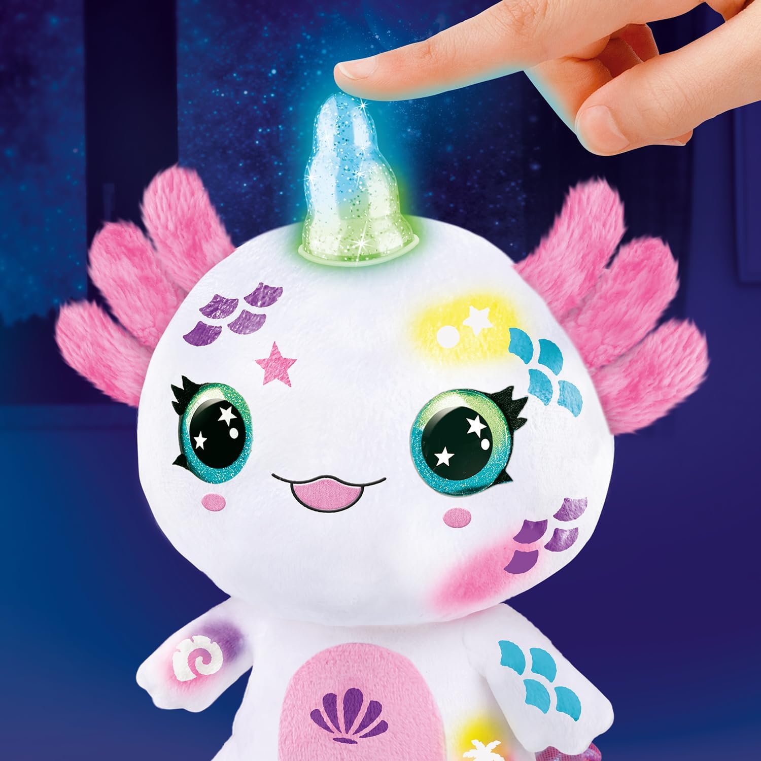 Airbrush Art Plush Axolotlcorn Light Up - Bild 5