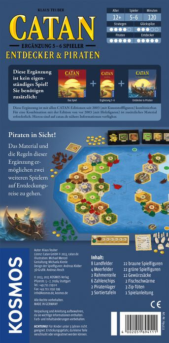 Catan  Entdecker und Piraten Ergänzung 5 - 6 Spieler - Bild 2
