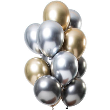 Latexballons Mirror Effect Onyx mehrfarbig - Bild 1