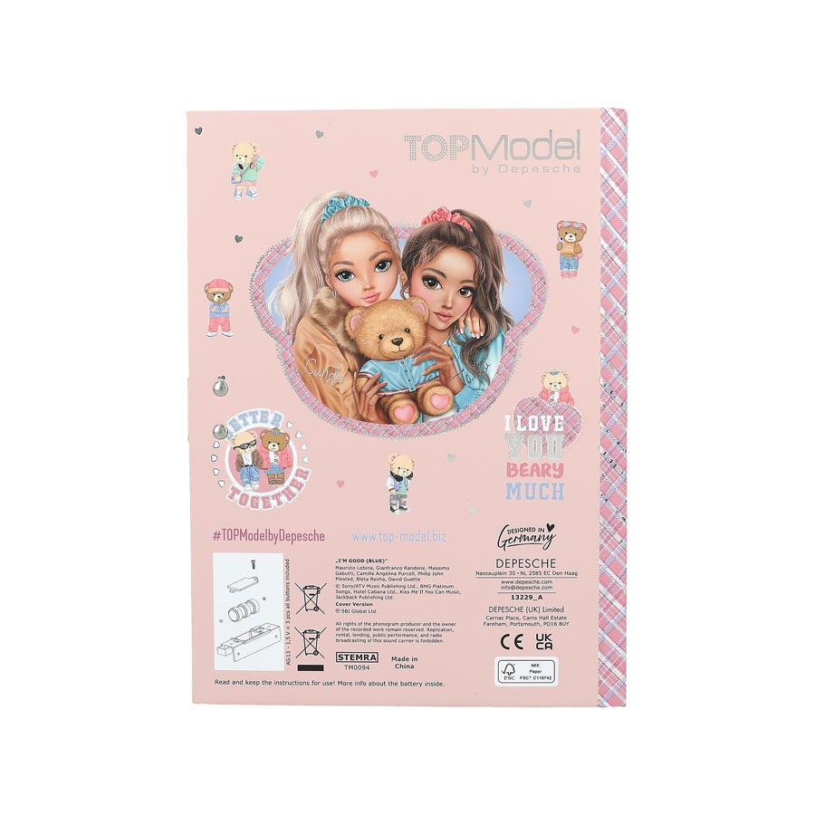 Top Model Tagebuch mit Code und Sound Teddy - Bild 5
