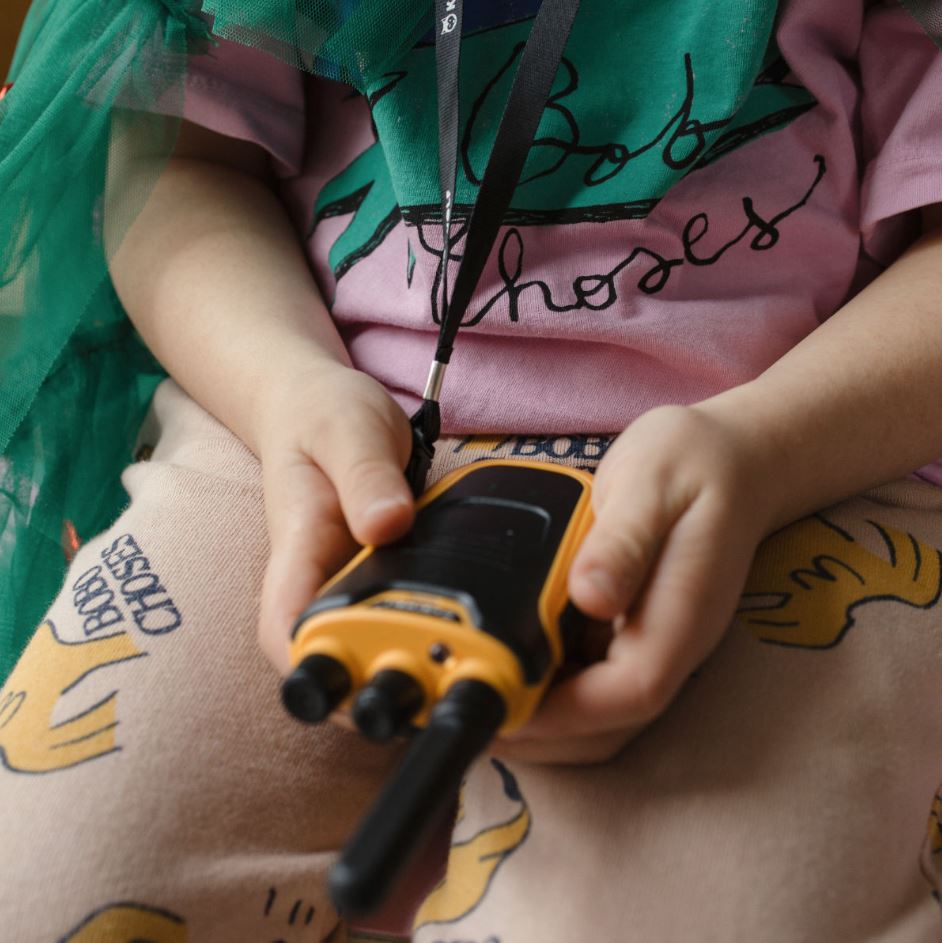 Walkie-Talkies mit Taschenlampe hellblau/rosa - Bild 6