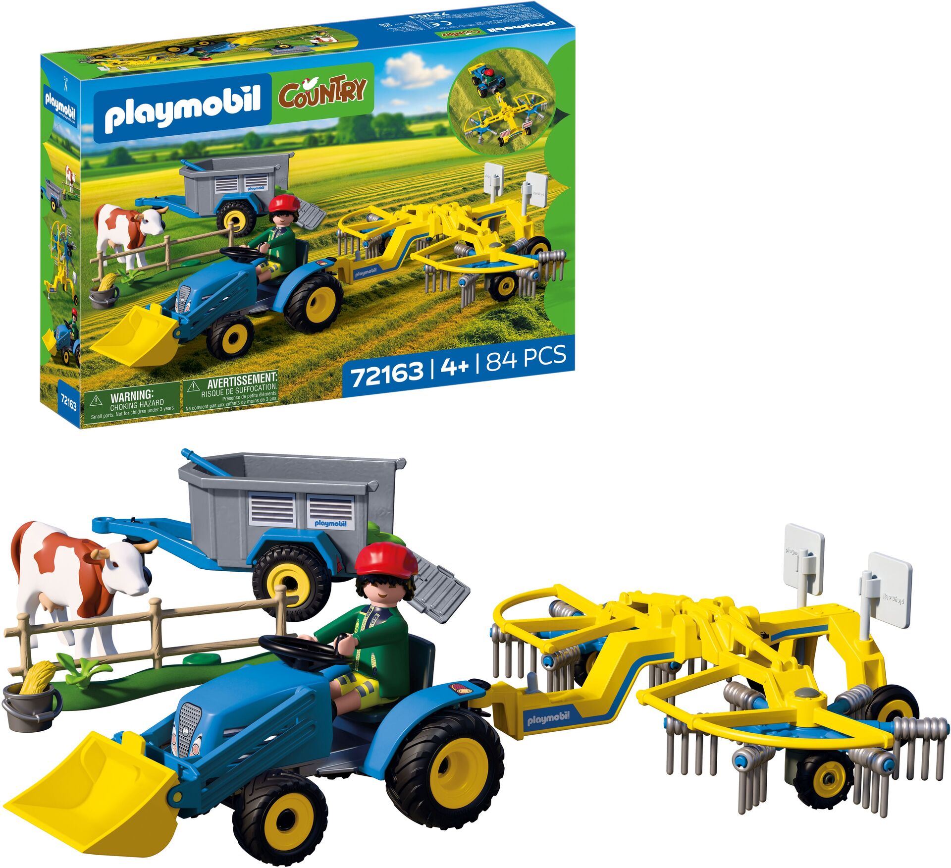 PLAYMOBIL Kleiner Traktor mit Heuschwader 72163 - Bild 6