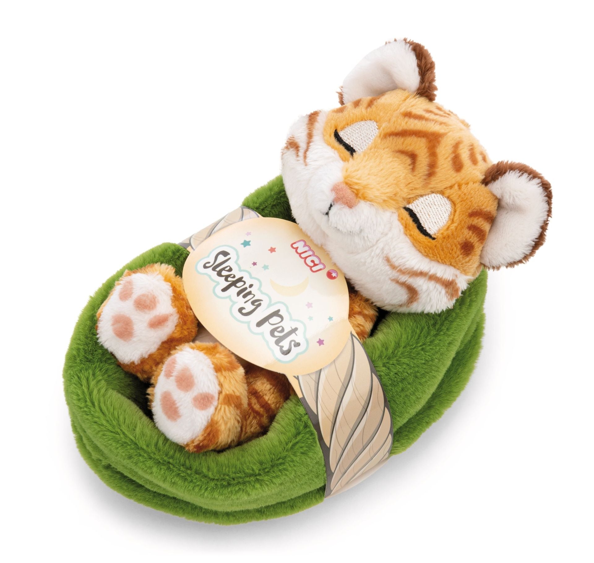 Nici Sleeping Pets Tiger-Baby im hellgrünen Körbchen - Bild 6