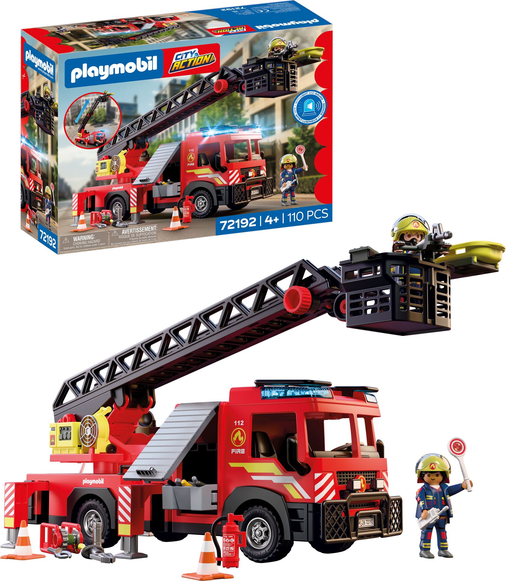 PLAYMOBIL City Action Feuerwehr-Leiterfahrzeug 72192 - Bild 6