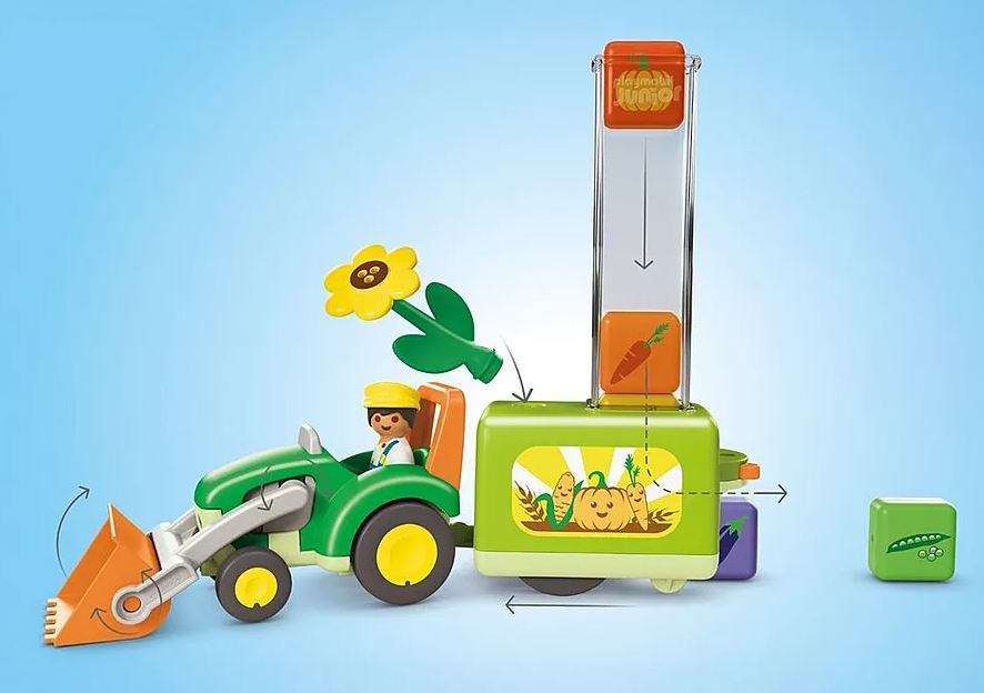 PLAYMOBIL JUNIOR: Traktor mit lustiger Pflanzmasch 71773 - Bild 6