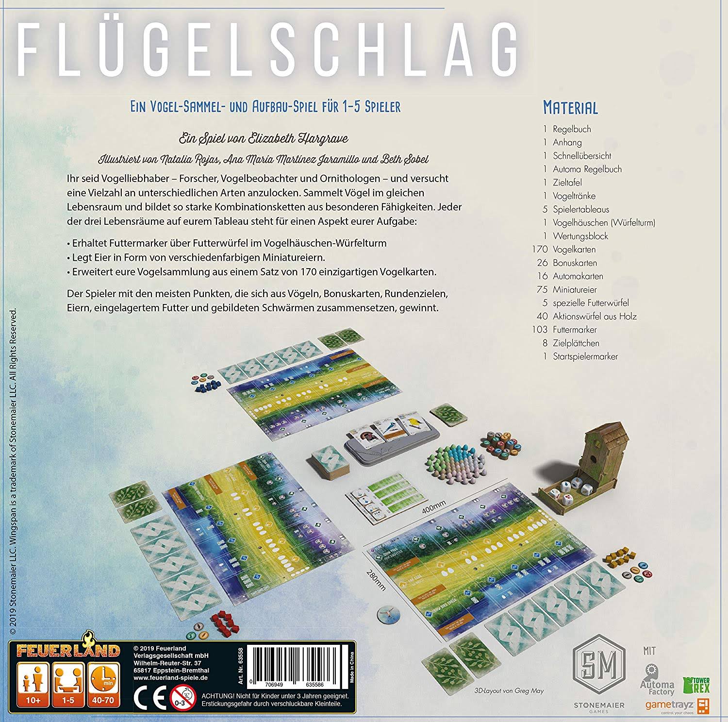 Flügelschlag Kennerspiel des Jahres 2019 - Bild 2