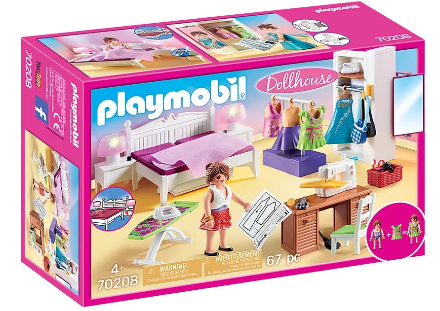 PLAYMOBIL Dollhouse Schlafzimmer mit Nähecke 70208 - Bild 1