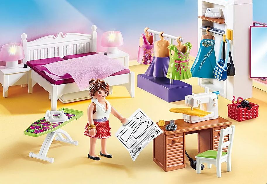 PLAYMOBIL Dollhouse Schlafzimmer mit Nähecke 70208 - Bild 6