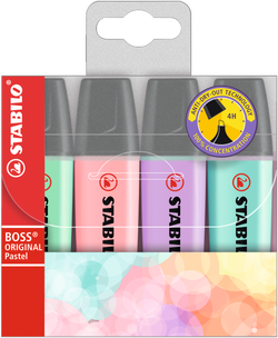Stabilo Boss Pastell 4er Etui