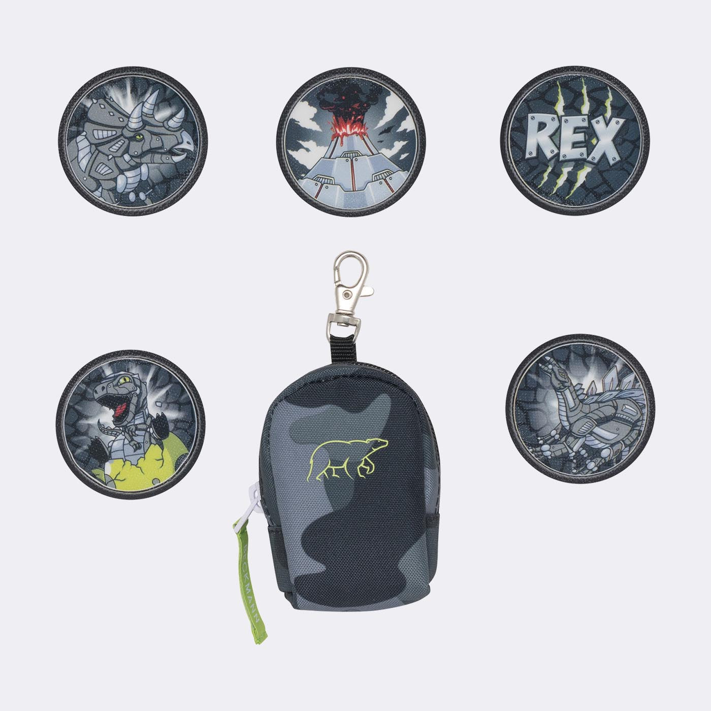 Beckmann Mini Rucksack mit Buttons, Camo Rex - Bild 1