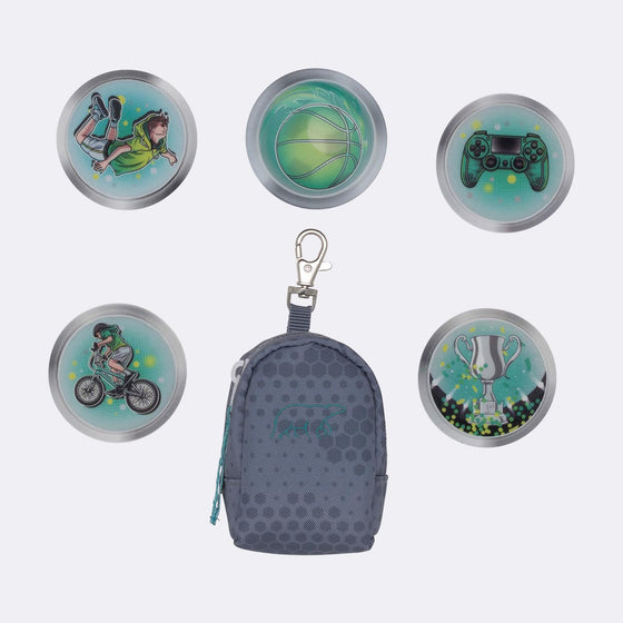 Beckmann Mini Rucksack mit Buttons, Game On
