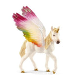 Schleich Geflügeltes Regenbogeneinhorn Fohlen 70577