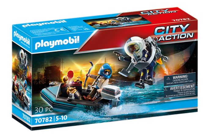 PLAYMOBIL   City Action Polizei-Jetpack: Festnahme des Kunsträubers 70782 - Bild 1