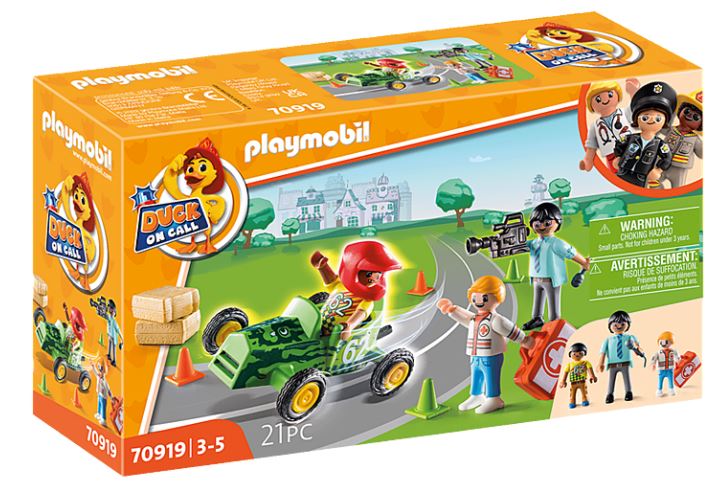 PLAYMOBIL  DUCK ON CALL - Notarzt Action. Hilf dem Rennfahrer! 70919 - Bild 1