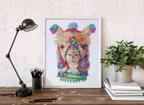 Diamond Painting Bohemian Alpaka - Bild 4