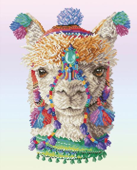 Diamond Painting Bohemian Alpaka - Bild 1