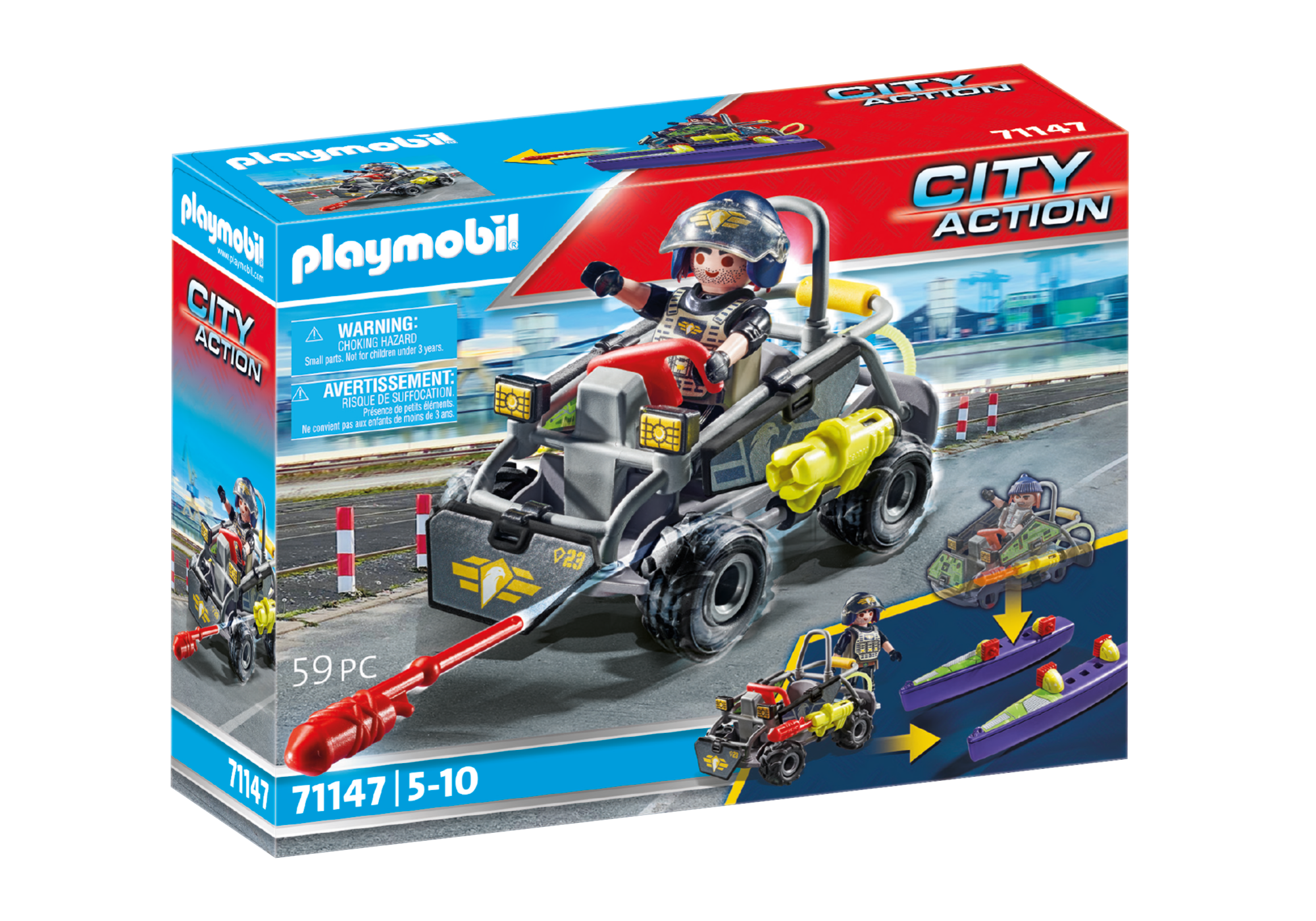 PLAYMOBIL City Life SWAT-Multi-Terrain-Quad 71147 - Bild 1