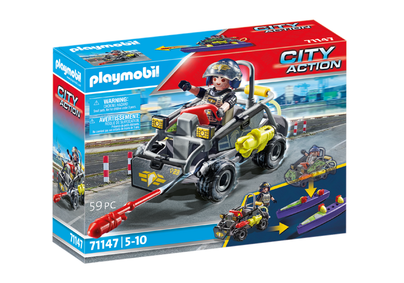 PLAYMOBIL City Life SWAT-Multi-Terrain-Quad 71147
