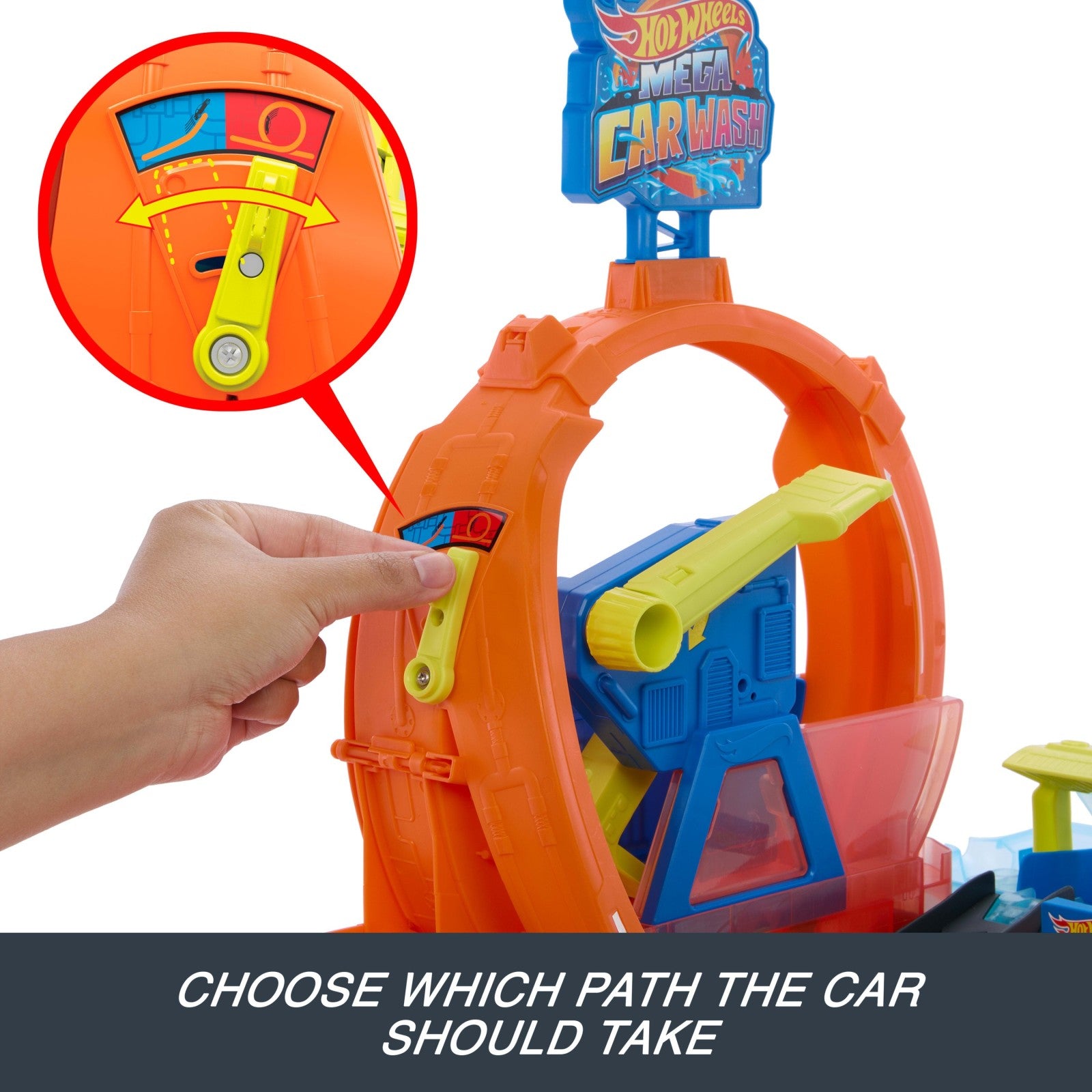 Hot Wheels City Mega Loop Autowaschanlage mit Farbwechsel-Auto - Bild 5
