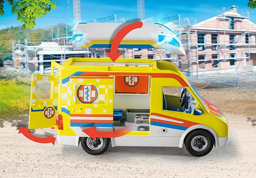 PLAYMOBIL City Life Rettungswagen mit Licht und Sound 71202 - Bild 3
