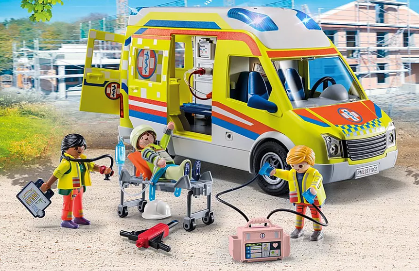 PLAYMOBIL City Life Rettungswagen mit Licht und Sound 71202 - Bild 4