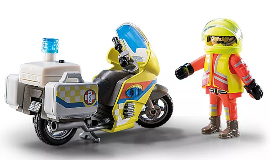 PLAYMOBIL City Life Notarzt-Motorrad mit Blinklicht 71205 - Bild 2