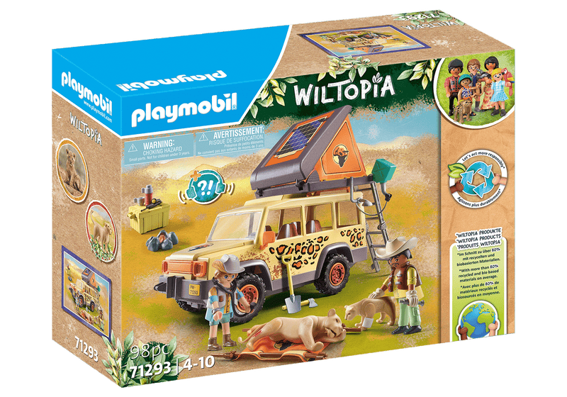 PLAYMOBIL Wiltopia Mit dem Geländewagen bei den Löwen 71293